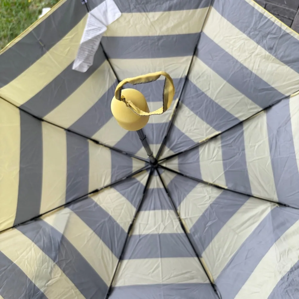 IKEA Yellow and Striped Umbrella
